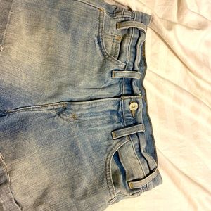 these Jean shorts they are in great condition